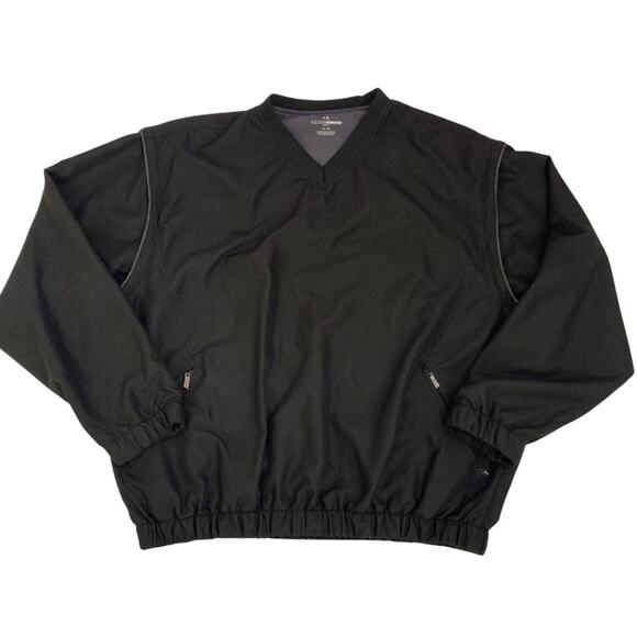 Grand Slam Mens Golf Shirt Black XL Mesh Lined V Neck Sleeves Removed to a Vest - Picture 1 of 12